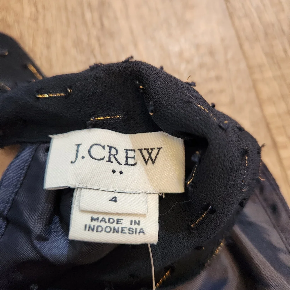 J. Crew Gold Thread Tie-Neck Tank
